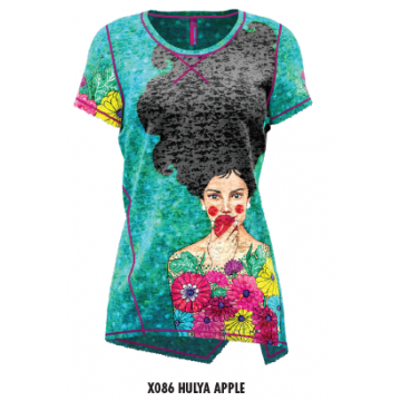 Tričko CRAZY Idea Aloha X086 Hulya Apple