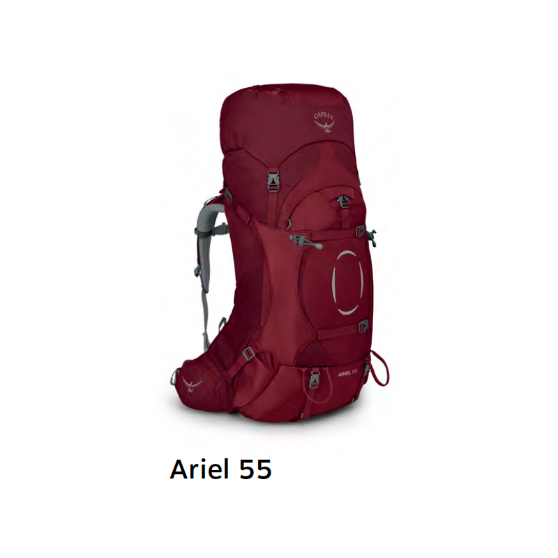 Batoh OSPREY Ariel 55l Claret M/L (red)
