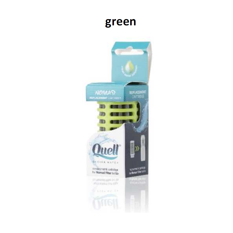 Filter QUELL Bottle Replacement Cartridge green