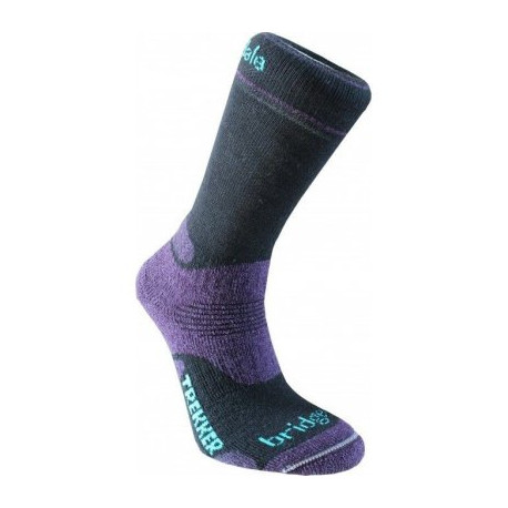 Ponožky BRIDGEDALE Trekker (,black-purple 016)